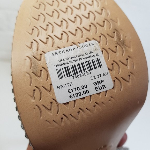 Vicenza Gem Platform Heels Shoes Sandal UK 4 EU 37 Rhinestone Bling Party *Flaw - Picture 9 of 16